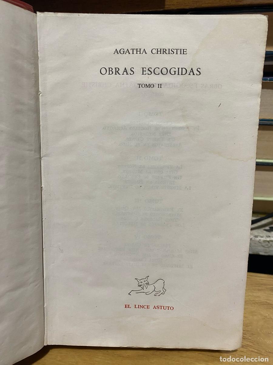 Livres d'occasion: OBRAS ESCOGIDAS TOMO II, AGATHA CHRISTIE, EL LINCE ASTUTO