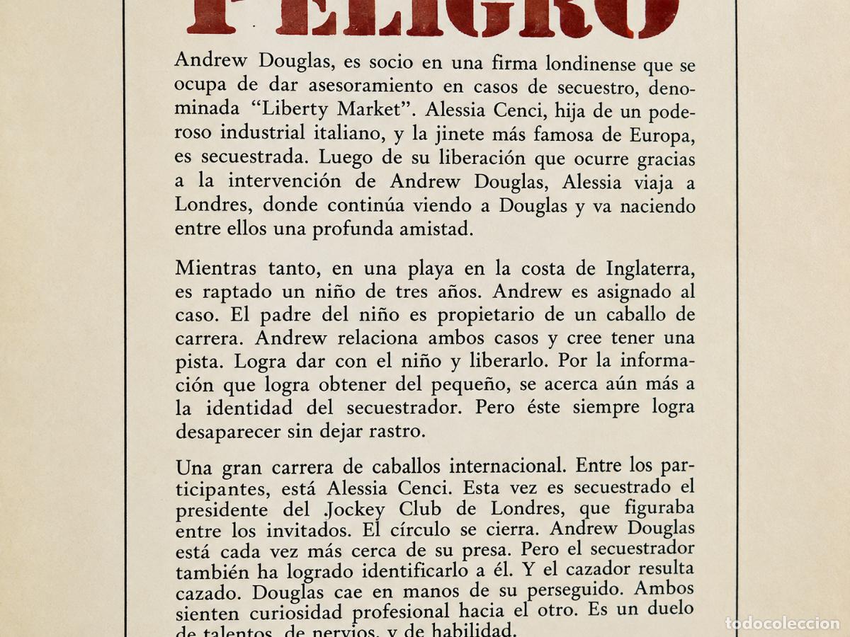Libros de segunda mano: Dick Francis, Peligro - Foto 5
