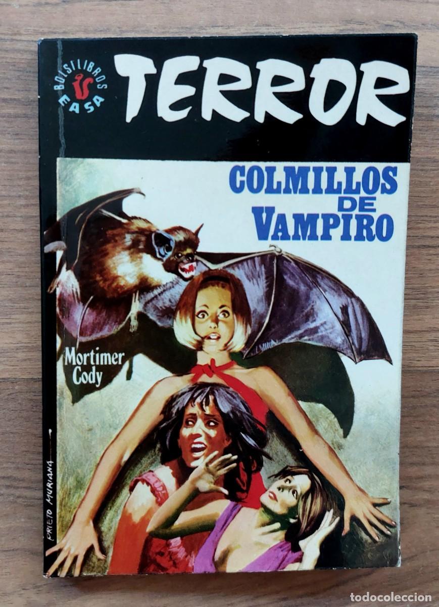 Libros de segunda mano: EASA TERROR N&ordm; 60-COLMILLOS DE VAMPIRO (MORTIMER CODY) NOVELAS-BOLSILIBROS-PULP