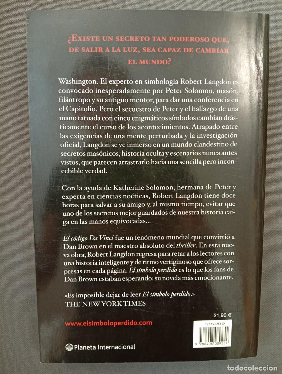 Libros de segunda mano: Dan Brown. El s&iacute;mbolo perdido - Foto 2