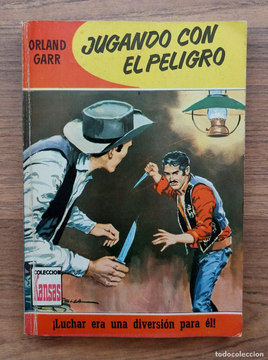 Libros de segunda mano: COLECCION KANSAS OESTE N&ordm; 167-JUGANDO CON EL PELIGRO (ORLAND GARR) NOVELAS-BOLSILIBROS-PULP