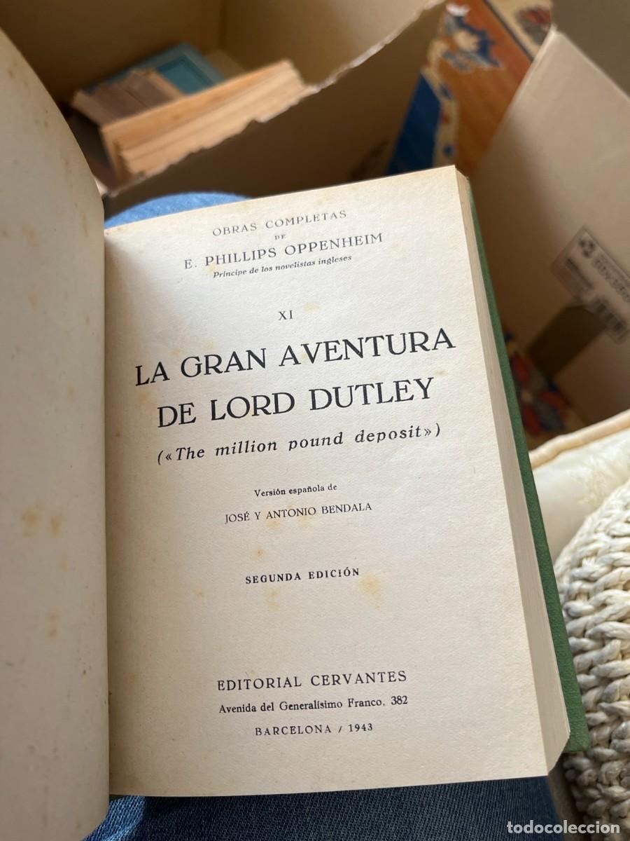 Libros de segunda mano: E. Phillips Oppenheim - Obras Completas - 9 tomos encuadernados (18 novelas) Editorial Cervantes