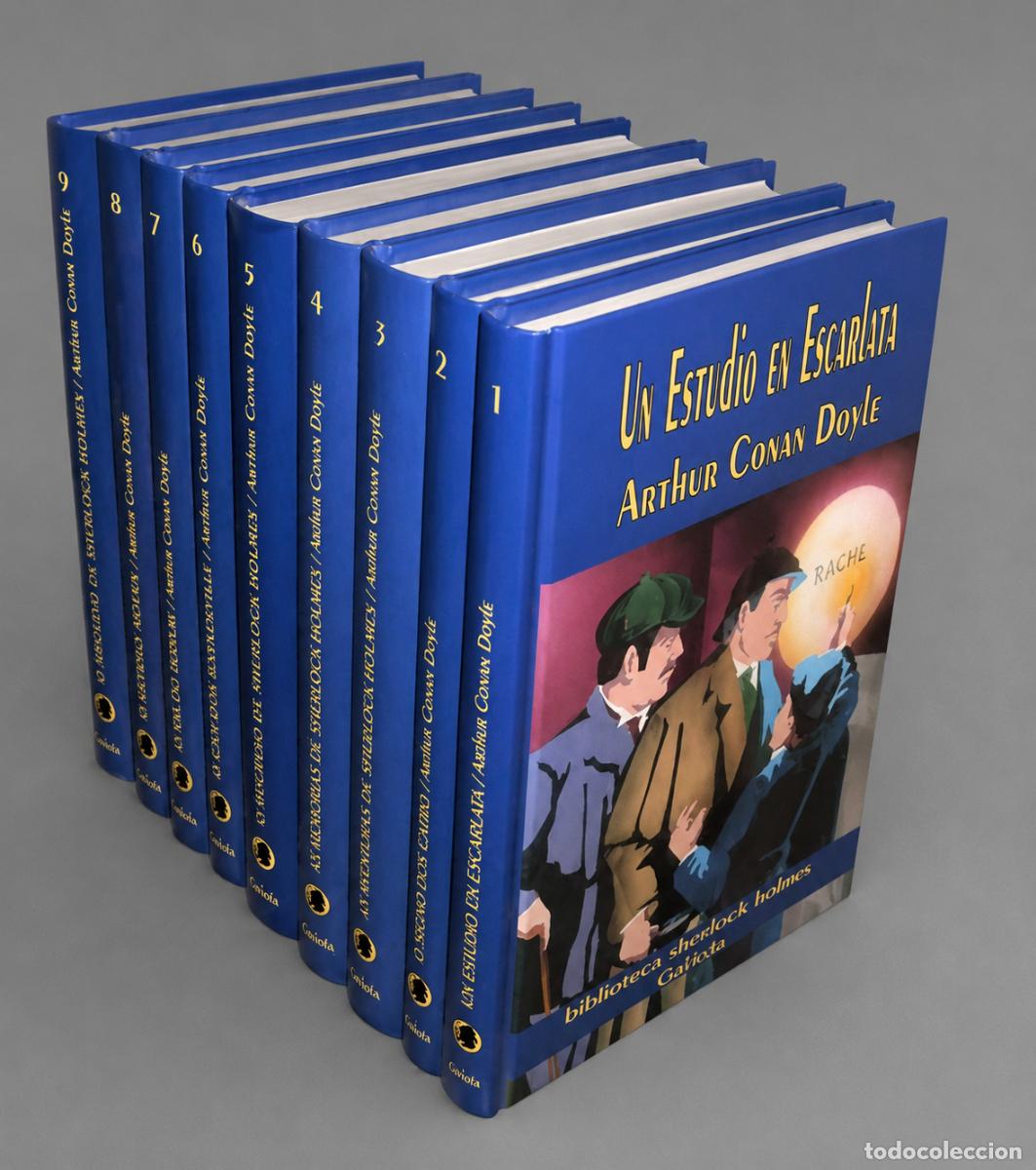Gebrauchte B&uuml;cher: �F2617 - [EN GALLEGO]. BIBLIOTECA SHERLOCK HOLMES. COMPLETA 9 TOMOS. GALAXIA. GALICIA. COMO NUEVA.