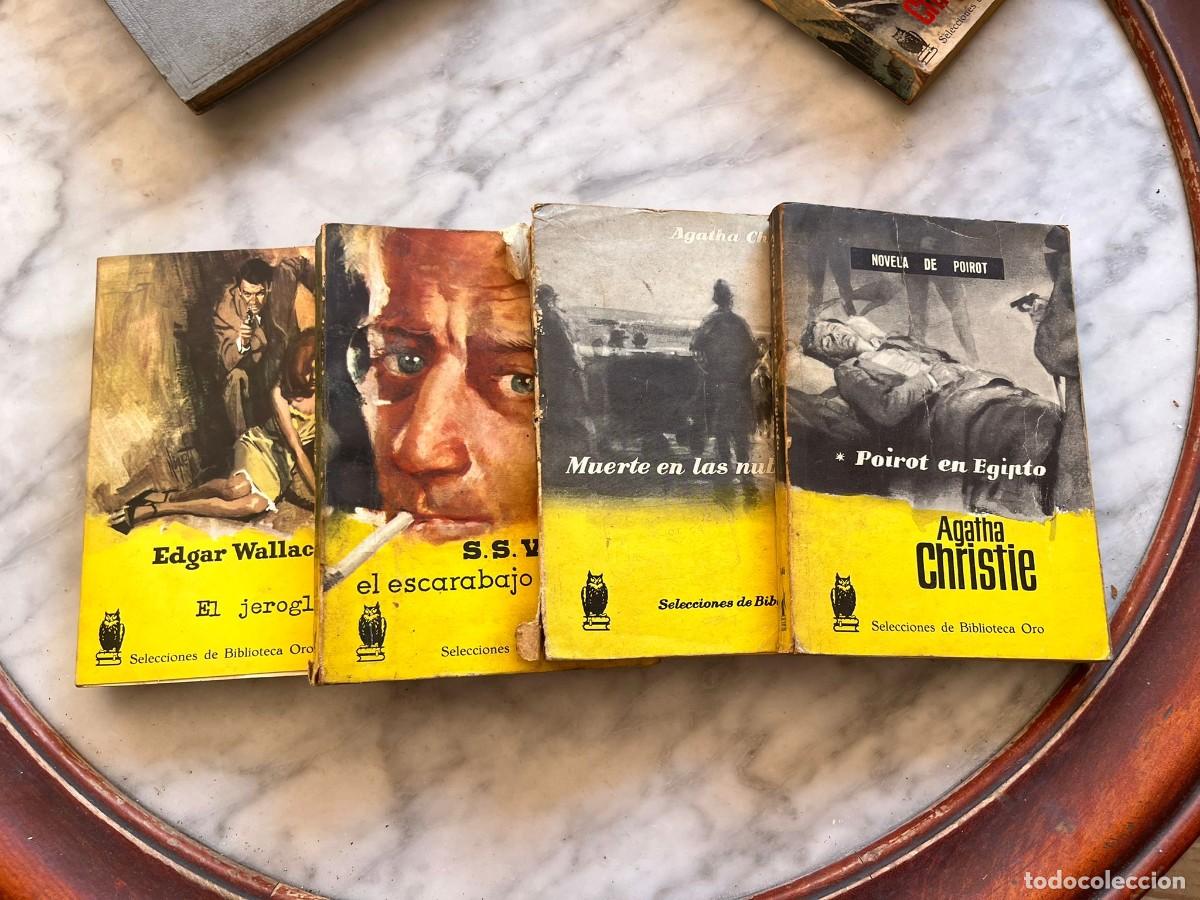 Second hand books: Lote 4 novelas Biblioteca Oro &ndash; Agatha Christie, Edgar Wallace y S. S. Van Dine
