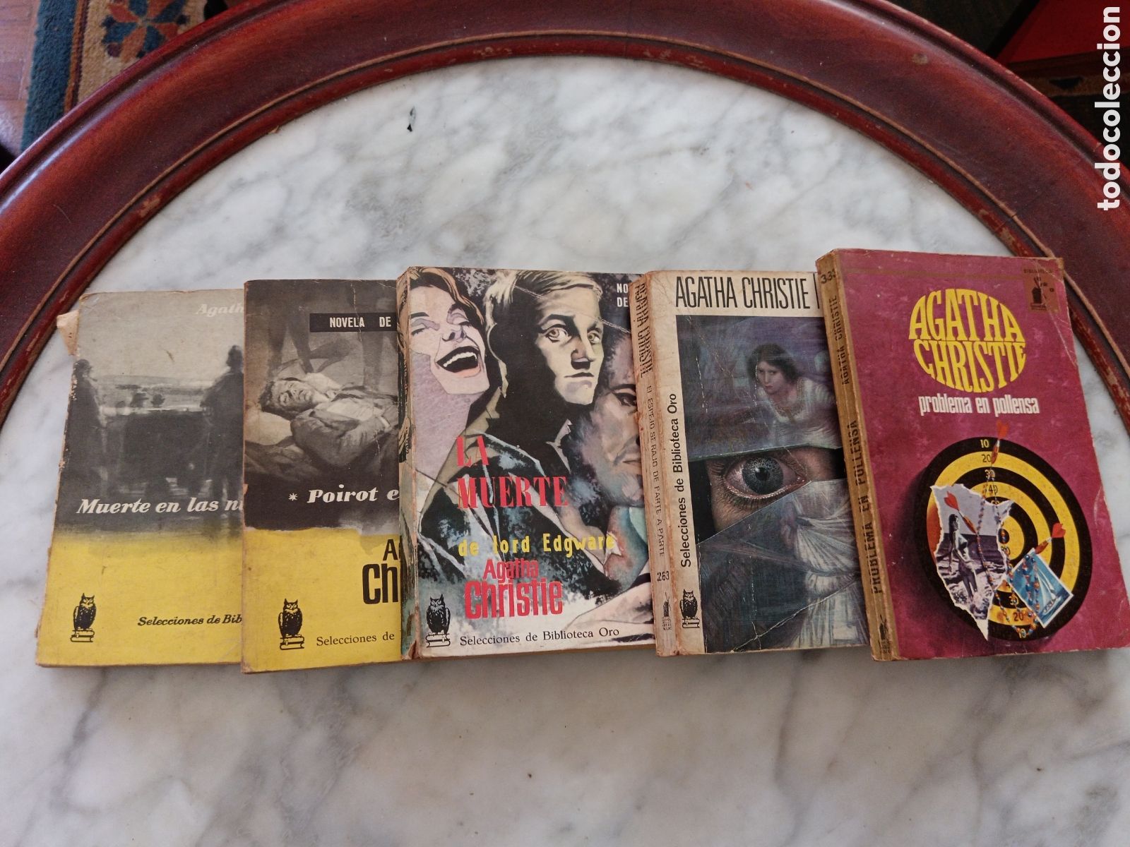 Libros de segunda mano: Lote 5 libros Agatha Christie Biblioteca Oro