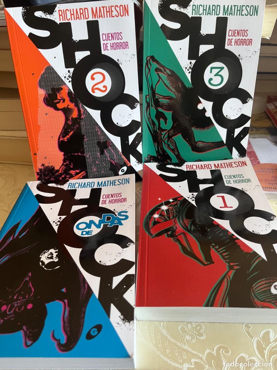 Livres d'occasion: Matheson, Richard.- Cuentos de horror 4 vols: Shock (3 vols.); Ondas de Shock( 1 vol.)