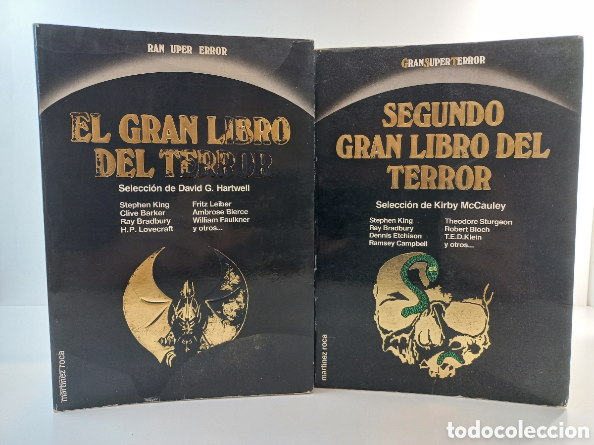 Libros de segunda mano: El gran Libro del Terror + El segundo Gran Libro del Terror. Mart&iacute;nez Roca, Gran Super Terror,
