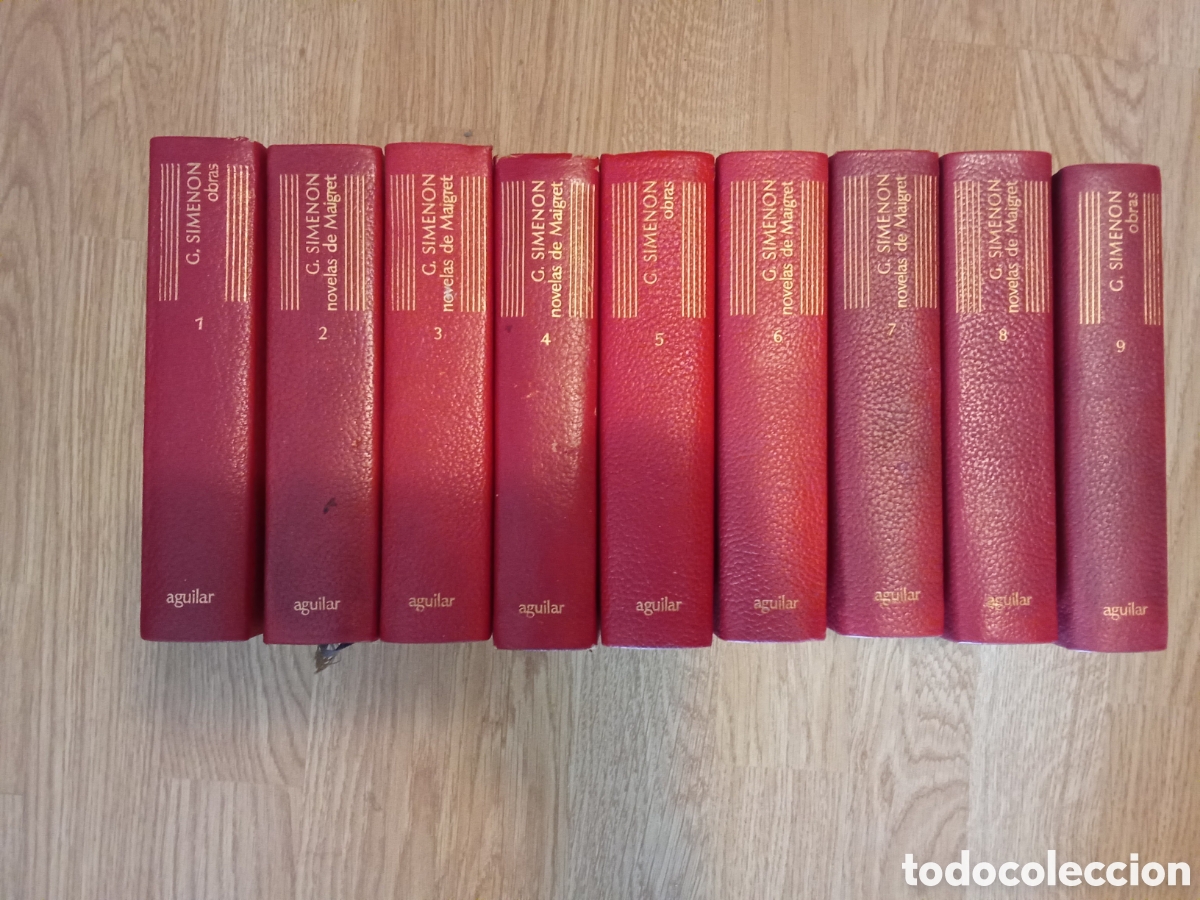 Libros de segunda mano: Obras 9 vol&uacute;menes - Georges Simenon - Aguilar