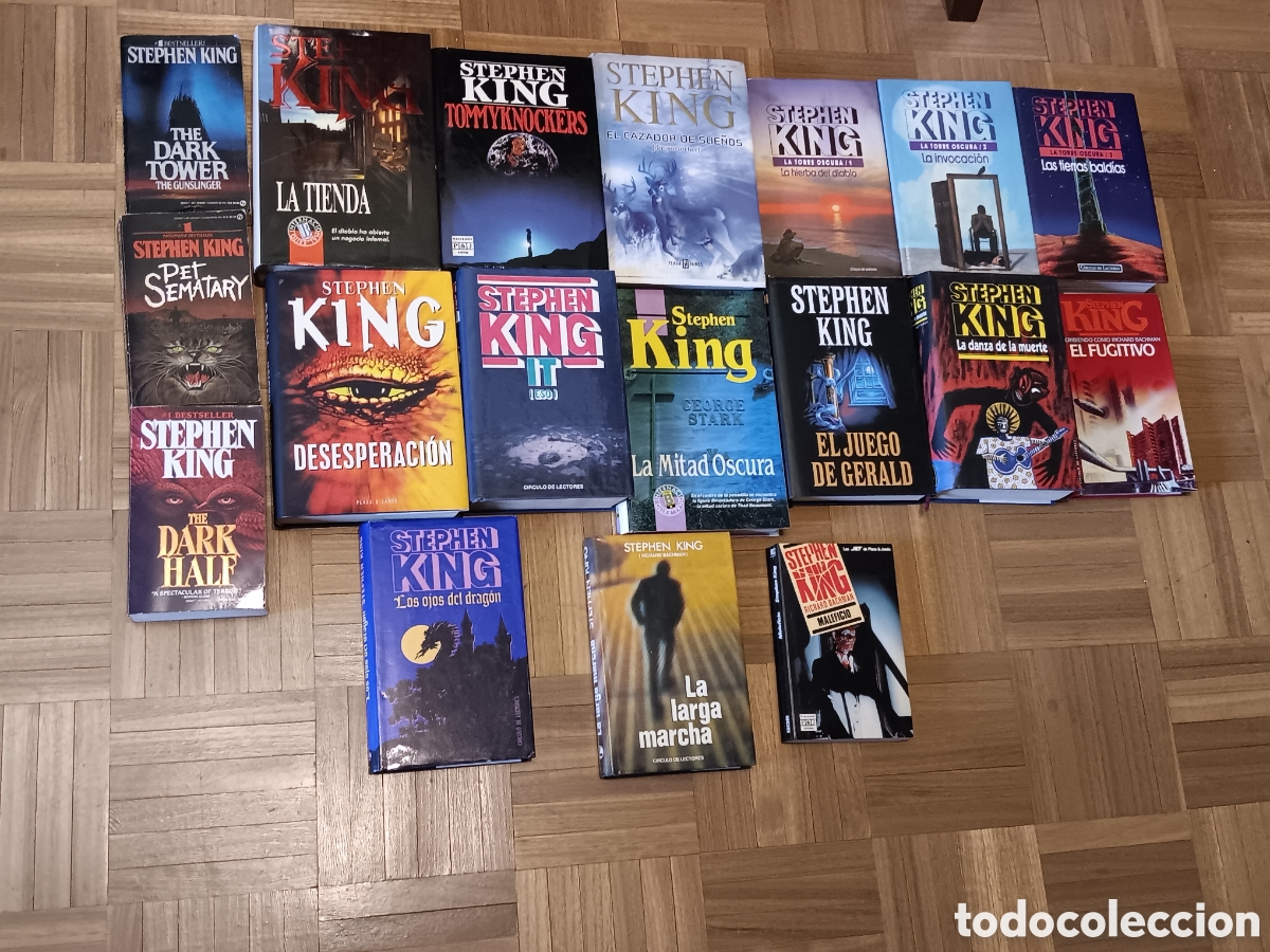 Libros de segunda mano: Lote 19 Libros Stephen King. 14 Tapa Dura (La Torre Oscura, It) + 5 Tapa Blanda (Espa&ntilde;ol/Ingl&eacute;s)