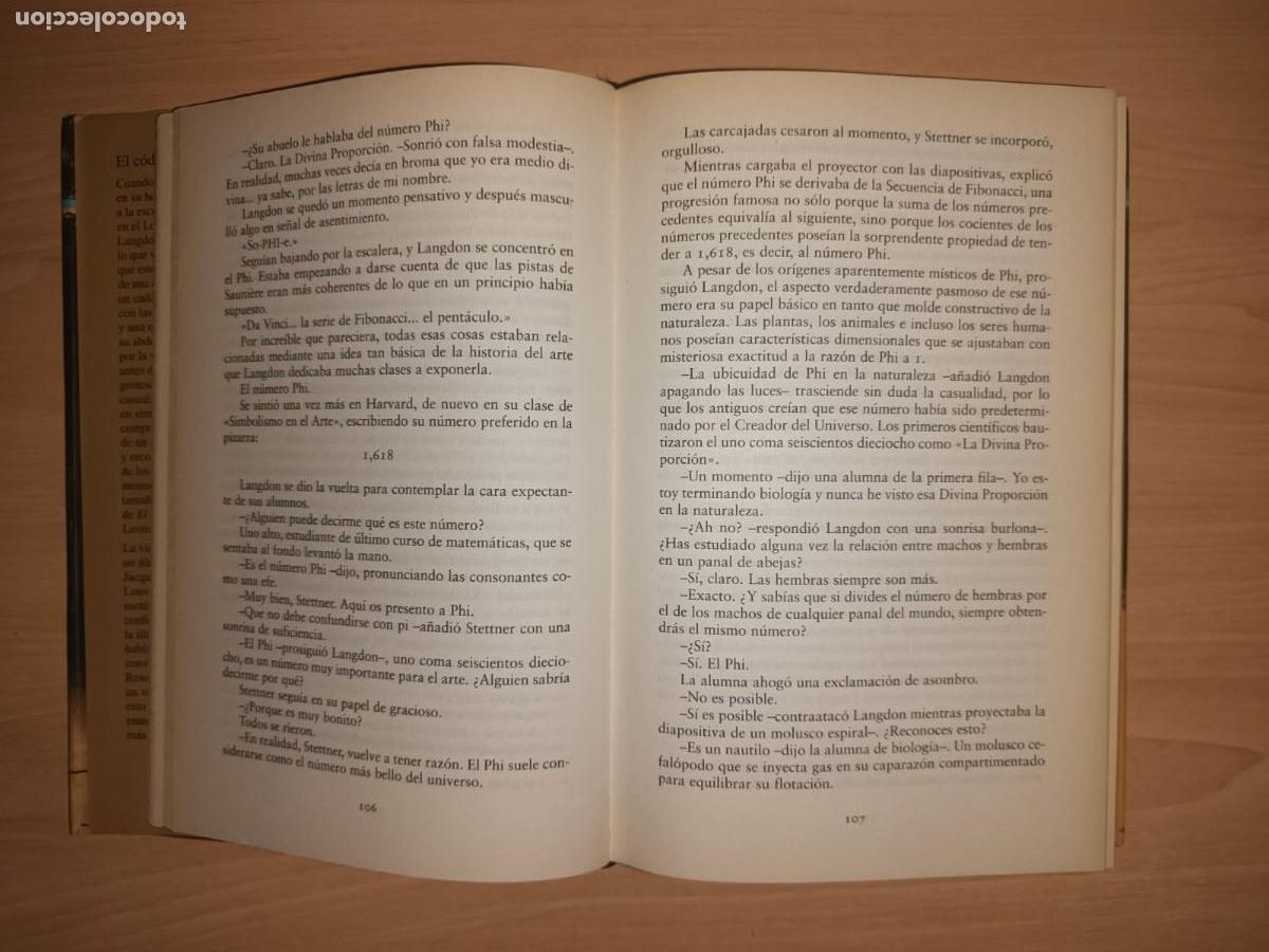 Libros de segunda mano: El c&oacute;digo Da Vinci - Dan Brown (C&iacute;rculo de Lectores) - Foto 4