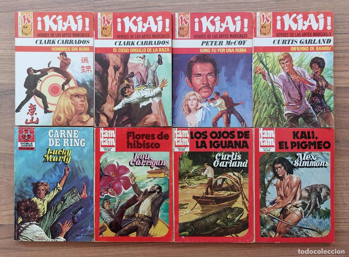 Libros de segunda mano: BRUGUERA KIAI-TAM TAM-DOBLE JUEGO - LOTE 8 NOVELAS POLICIACAS ANTIGUAS-BOLSILIBROS-PULP (EXCELENTE)