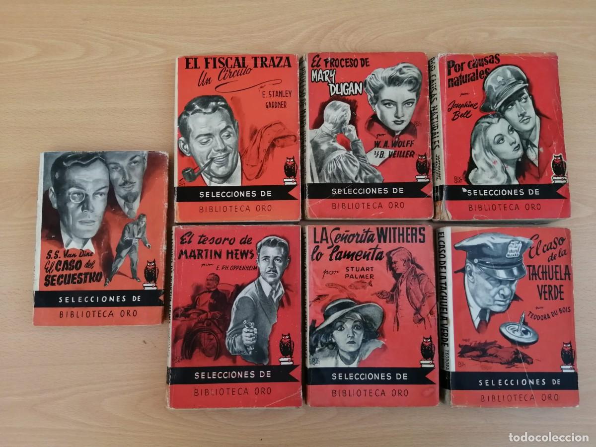 Libros de segunda mano: LOTE 7 NOVELAS POLICIACAS (EL CASO DE LA TACHUELA VERDE - POR CAUSAS NATURALES - EL CASO DEL...)