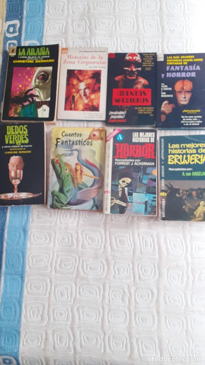Libros de segunda mano: Lote 8 libros de TERROR y FANTAS&Iacute;A (Bruguer, Nova Dell, Molino Terror...)