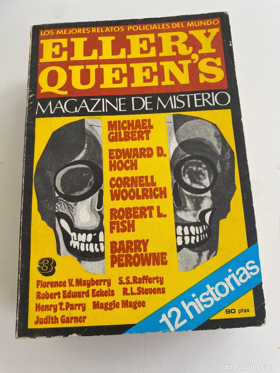 Libros de segunda mano: ELLERY QUEEN MAGAZINE DE MISTERIO 12 HISTORIAS N&ordm; 3 EDICIONES AURA