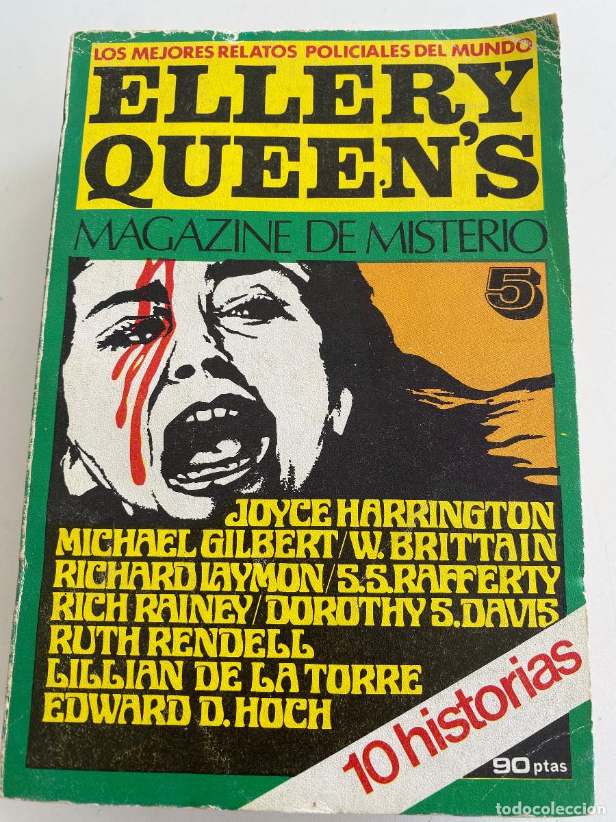 Libros de segunda mano: ELLERY QUEEN MAGAZINE DE MISTERIO 10 HISTORIAS N&ordm; 5 DICIONES AURA