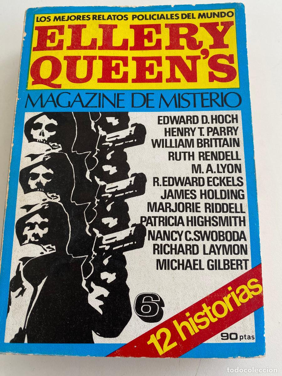 Libros de segunda mano: ELLERY QUEEN MAGAZINE DE MISTERIO 12 HISTORIAS N&ordm; 6 DICIONES AURA