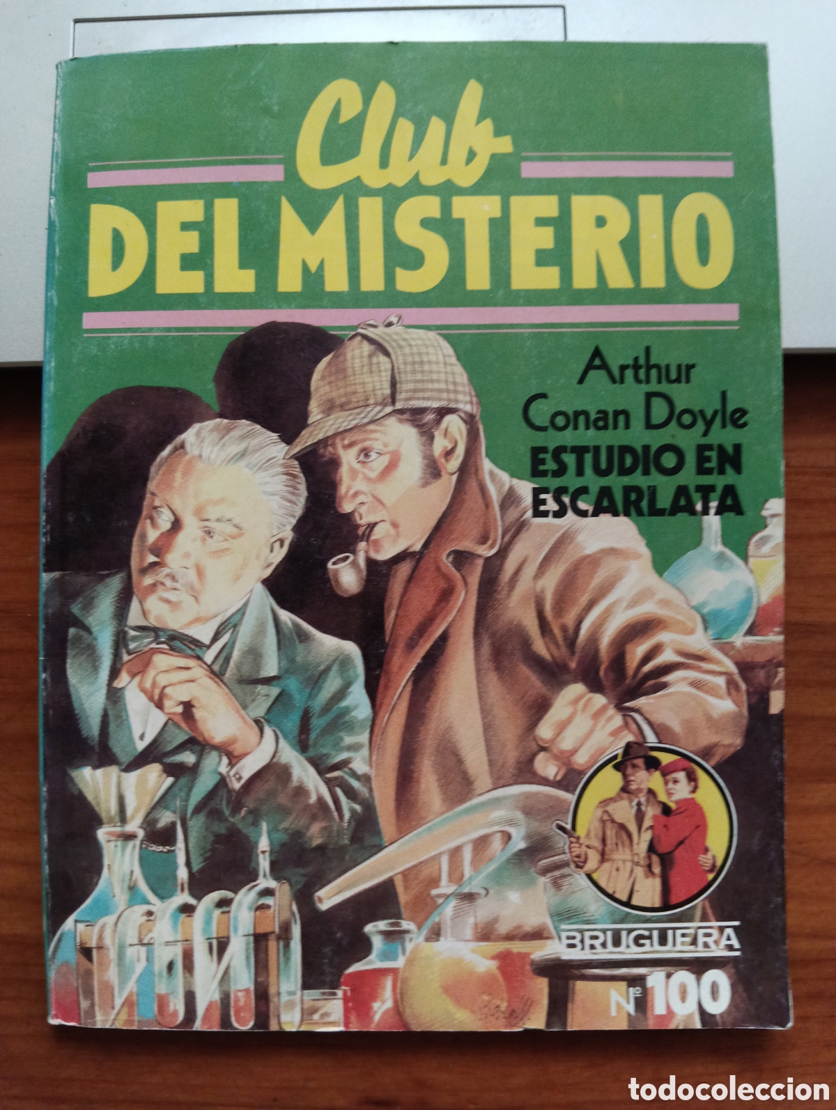 Libros de segunda mano: Estudio en escarlata, Arthur Conan Doyle, Club del Misterio, Bruguera 100
