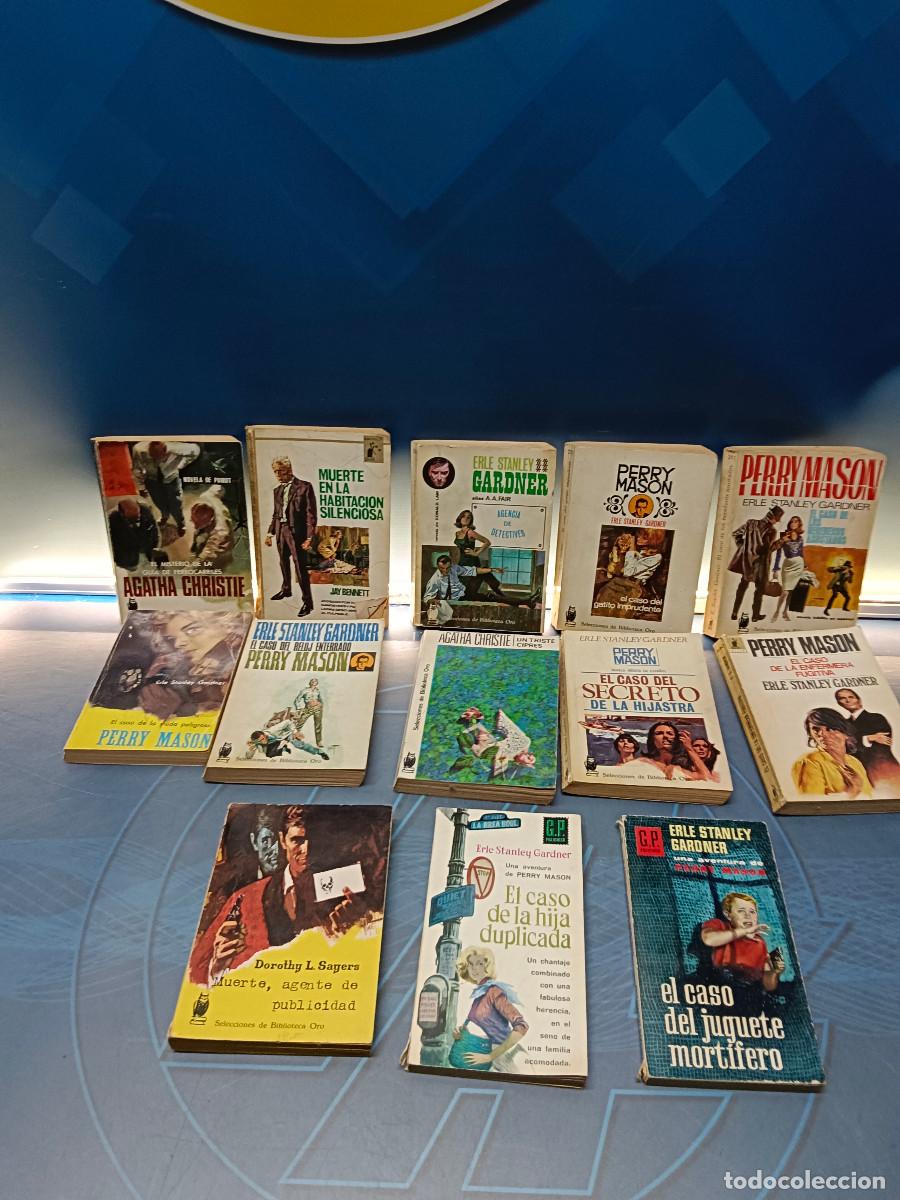 Libros de segunda mano: 13 novelas de misterio y policiacas,Erle Stanley Gardner, Agatha christie, etc