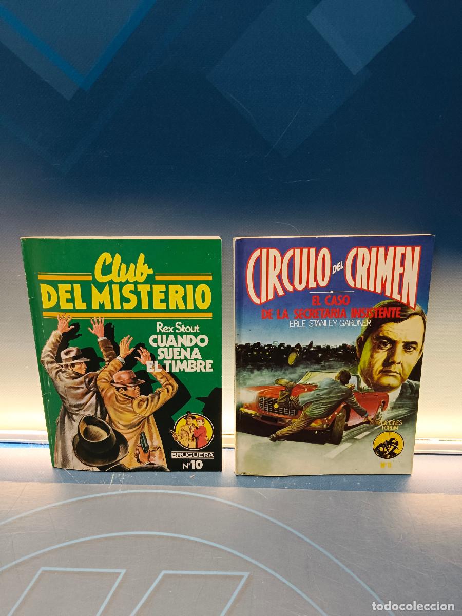 Libros de segunda mano: 2 novelas, revistas Pulp, Club misterio + Circulo del crimen