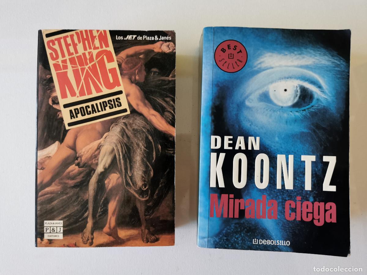 Libros de segunda mano: Mirada ciega. Dean Koontz + Apocalipsis. Stephen King. Plaza y Jan&eacute;s Bolsillo, 1&ordf; ed.