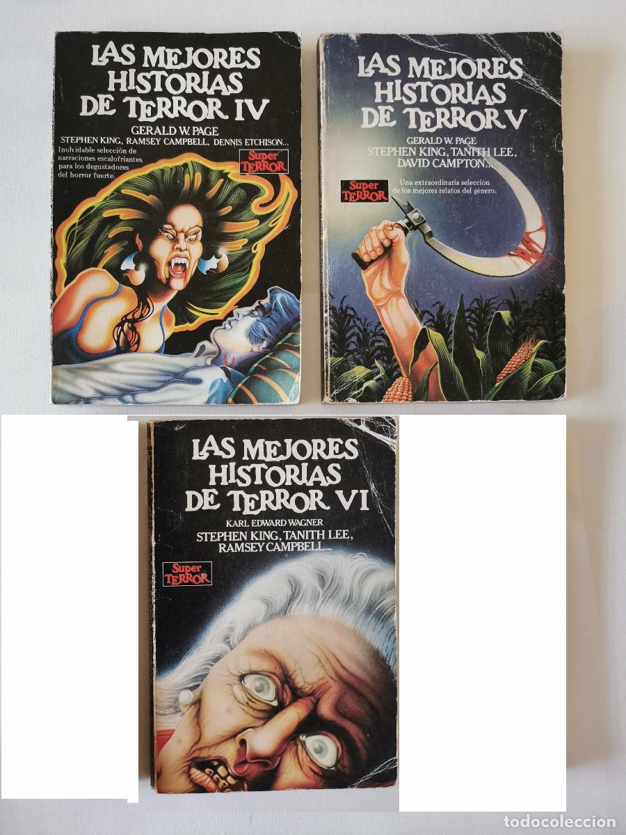 Libros de segunda mano: Las mejores historias de terror IV, V y V Gerald W Page Stephen King Tanith Lee, KARL EDWARD WAGNER