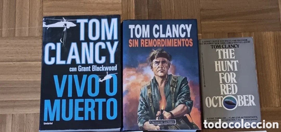 Gebrauchte B&uuml;cher: TOM CLANCY. Lote 3 novelas ( 1 ingl&eacute;s)