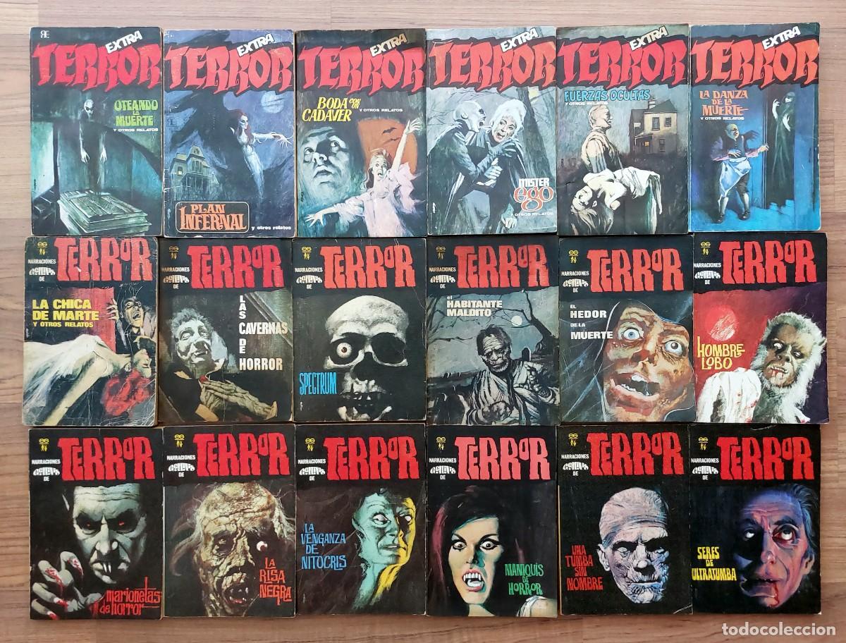 Gebrauchte B&uuml;cher: NARRACIONES GEMINIS Y RUMEU TERROR - LOTE 18 NOVELAS-BOLSILIBROS-PULP + 2 MARCAPAGINAS (BUEN ESTADO)