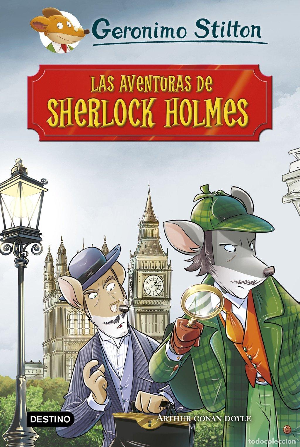 Libros de segunda mano: Las Aventuras de Sherlock Holmes - Stilton, Geronimo - Destino Infantil & Juvenil - Cl&aacute;sicos
