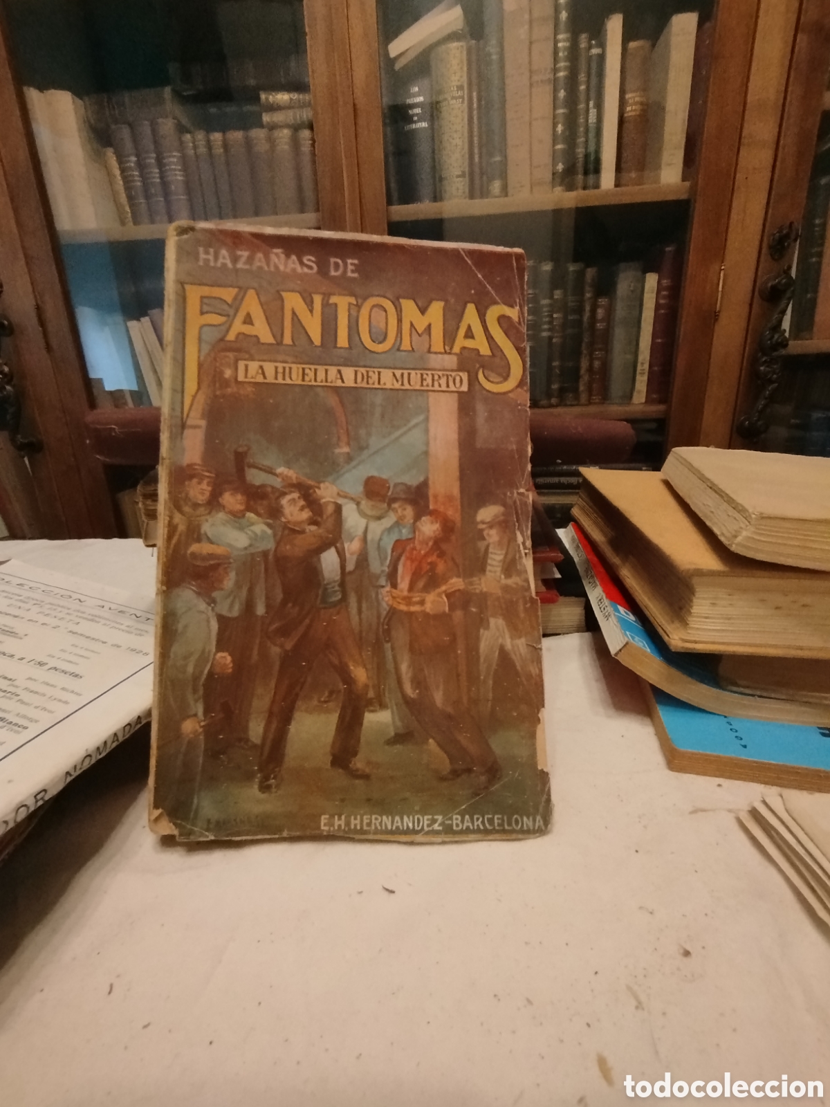 Libros de segunda mano: Libro Antiguo Haza&ntilde;as de Fantomas: La Huella del Muerto (E.H. Hern&aacute;ndez, Barcelona)