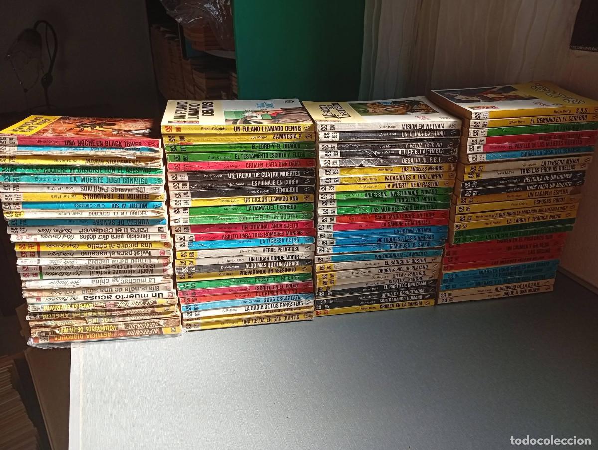 Libros de segunda mano: Gran lote de 300 novelas antiguas bolsilibros de la colecci&oacute;n servicio secreto