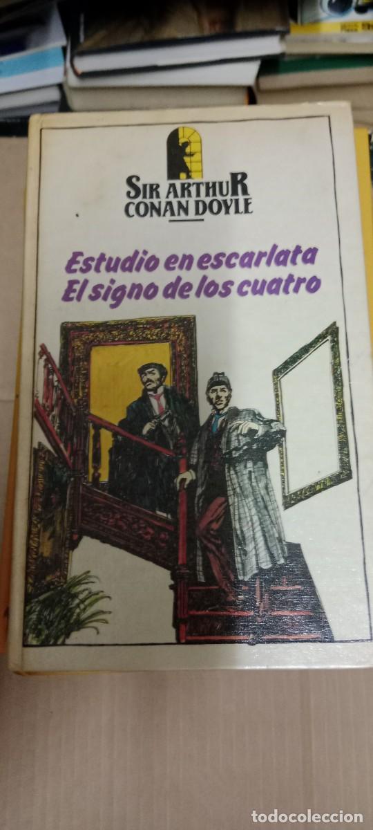 Libros de segunda mano: ESTUDIO EN ESCARLATA EL SIGNO DE LOS CUATRO SIR ARTHUR CONAN DOYLE LIBRO GG-BGA