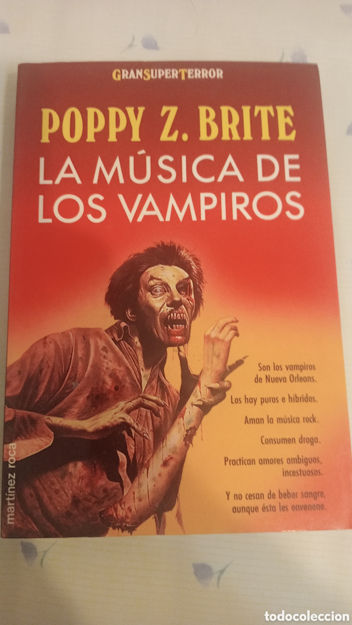 Libros de segunda mano: La m&uacute;sica de los vampiros. Poppy Z. Brite. Gran s&uacute;per terror. C&oacute;mo nuevo, sin leer