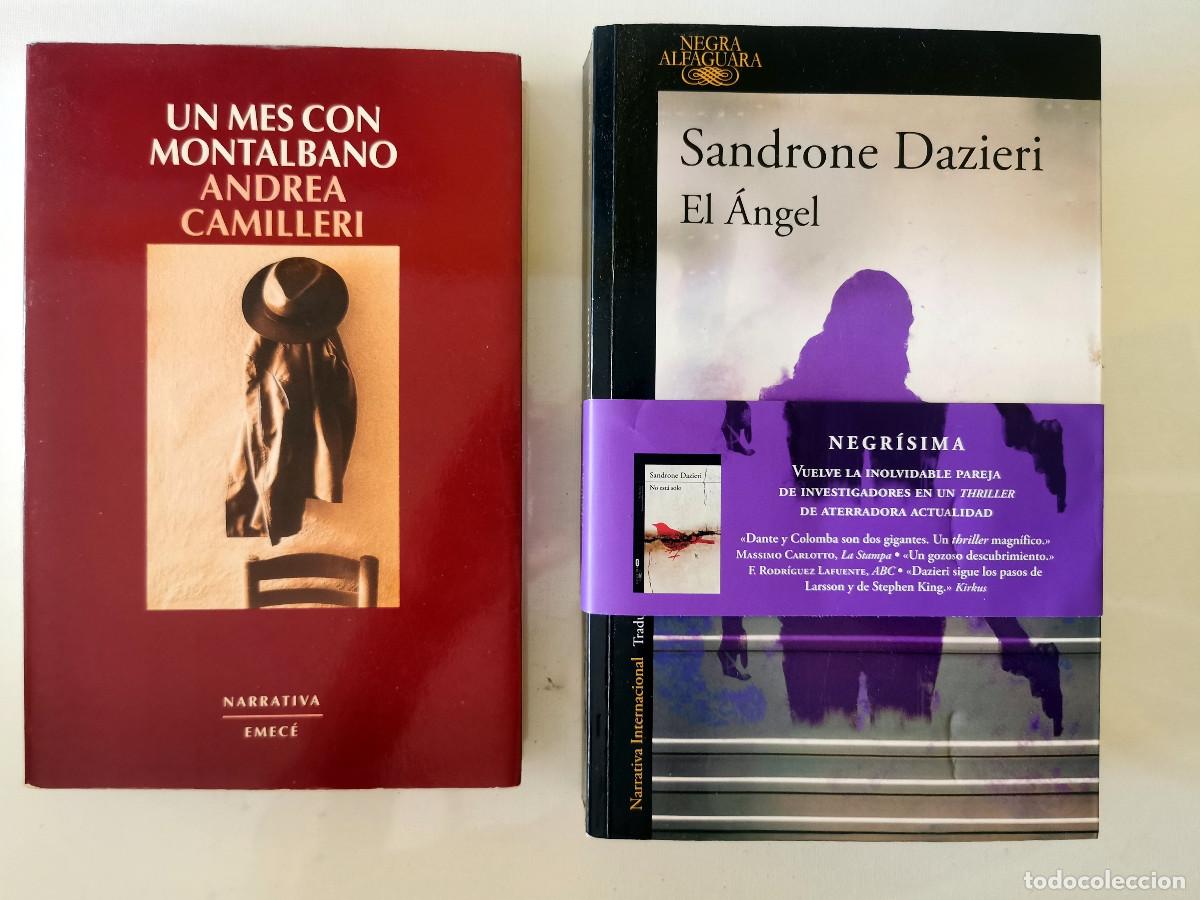 Libros de segunda mano: El &aacute;ngel. Sandrone Dazieri + Un mes con Montalbano. Andrea Camilleri
