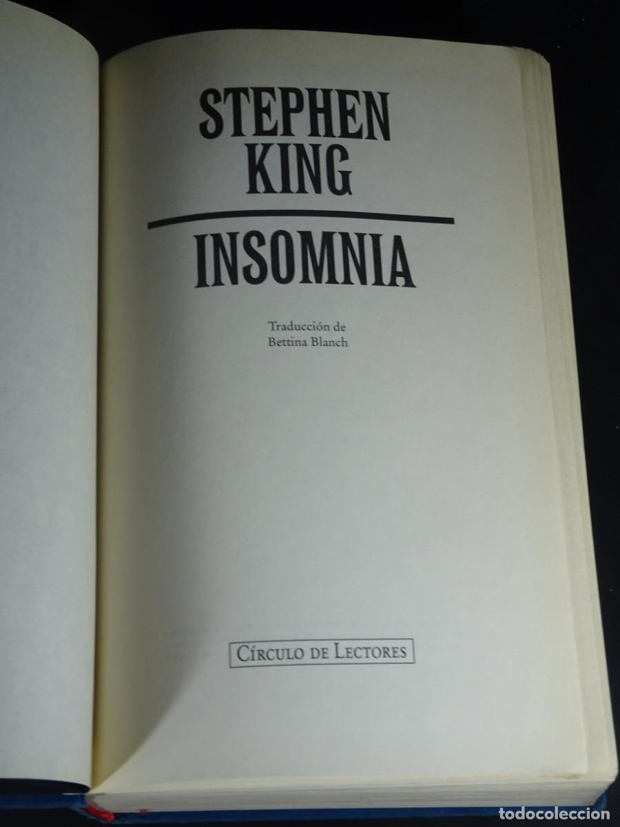 Libros de segunda mano: INSOMNIA, STEPHEN KING, C&Iacute;RCULO DE LECTORES, VER FOTOS