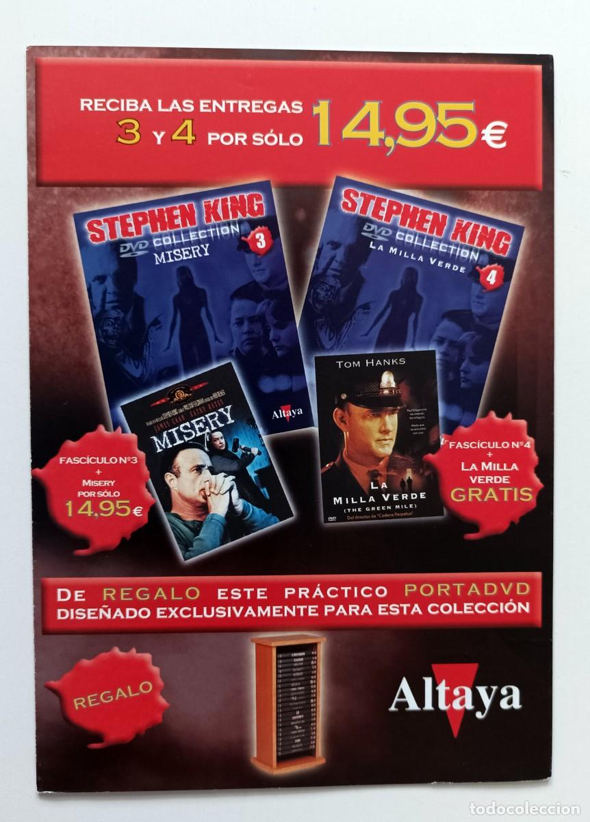 Libros de segunda mano: TR&Iacute;PTICO FOLLETO PUBLICITARIO STEPHEN KING