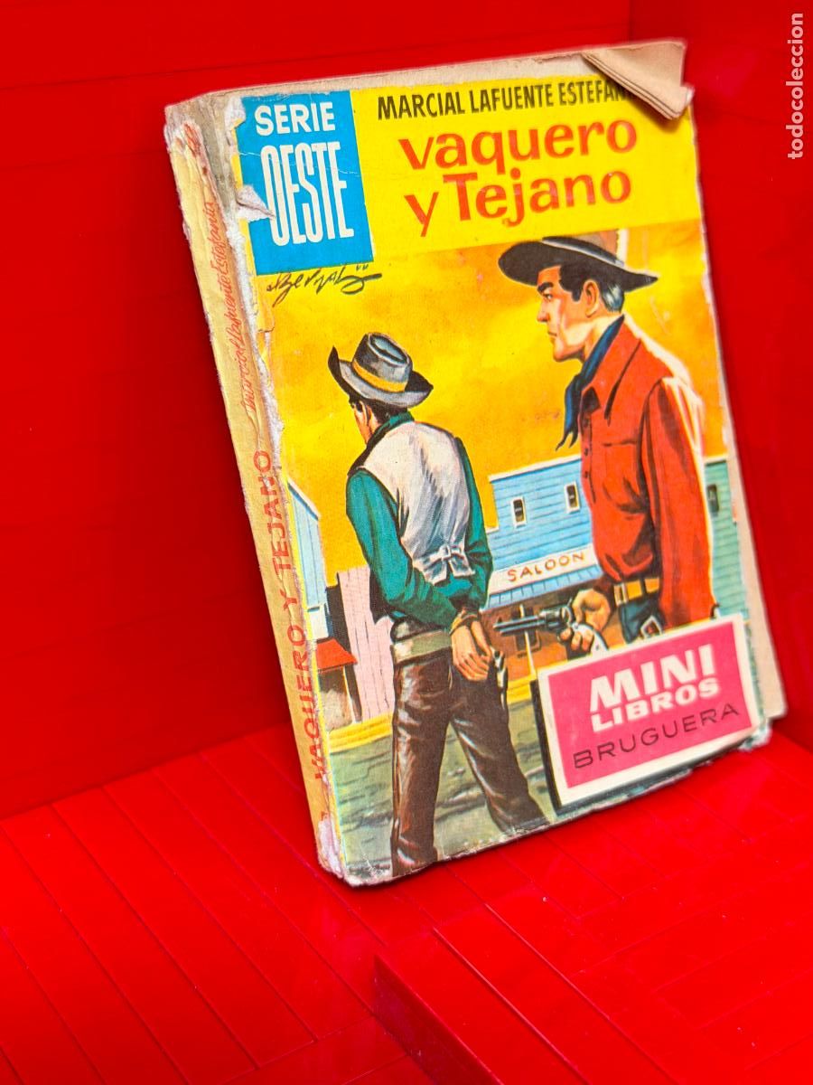 Livros em segunda m&atilde;o: VAQUERO Y TEJANO - MARCIAL LAFUENTE ESTEFANIA - ED. BRUGUERA - MINI LIBROS BRUGUERA