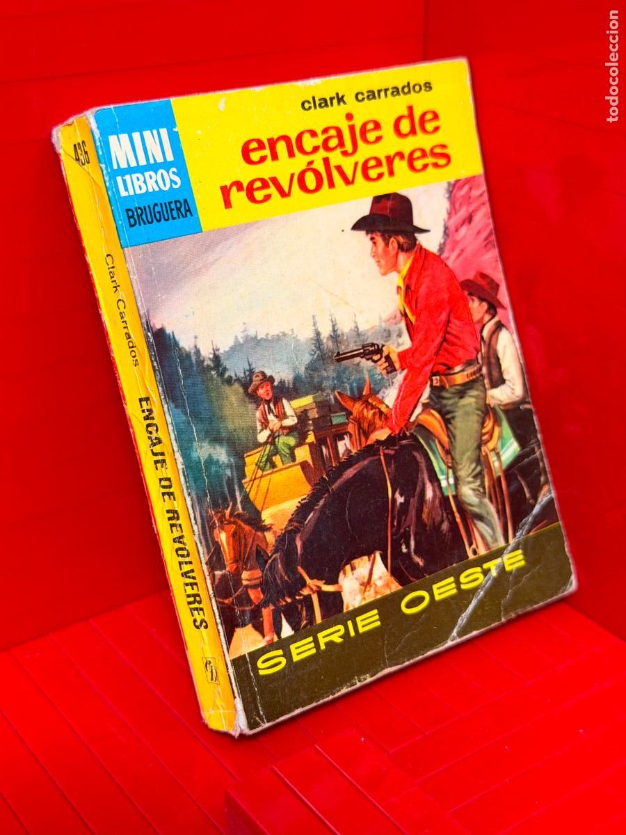 Second hand books: ENCAJE DE REVOLVERES - CLARK CARRADOS - ED. BRUGUERA - MINI LIBROS BRUGUERA - N&ordm; 436