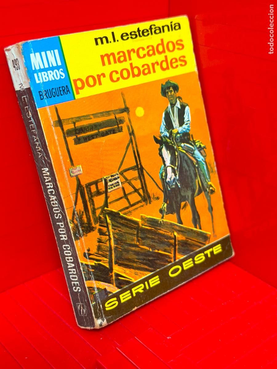 Livros em segunda m&atilde;o: MARCADOS POR COBARDES - M.L. ESTEFANIA - ED. BRUGUERA - MINI LIBROS BRUGUERA - No 493