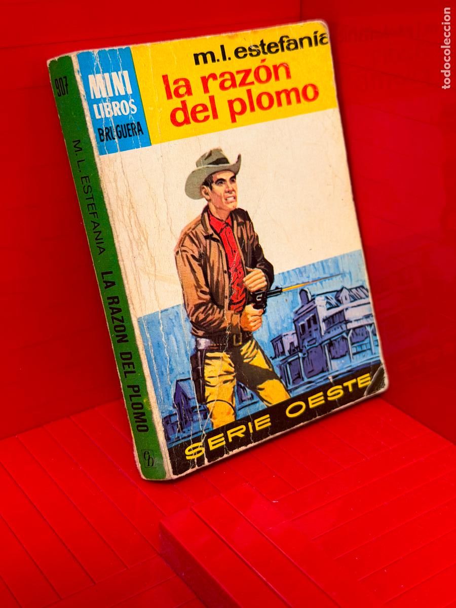 Libros de segunda mano: LA RAZON DEL PLOMO - M. L. ESTEFANIA - ED. BRIGUERA - MINI LIBROS BRUGUERA - No 907