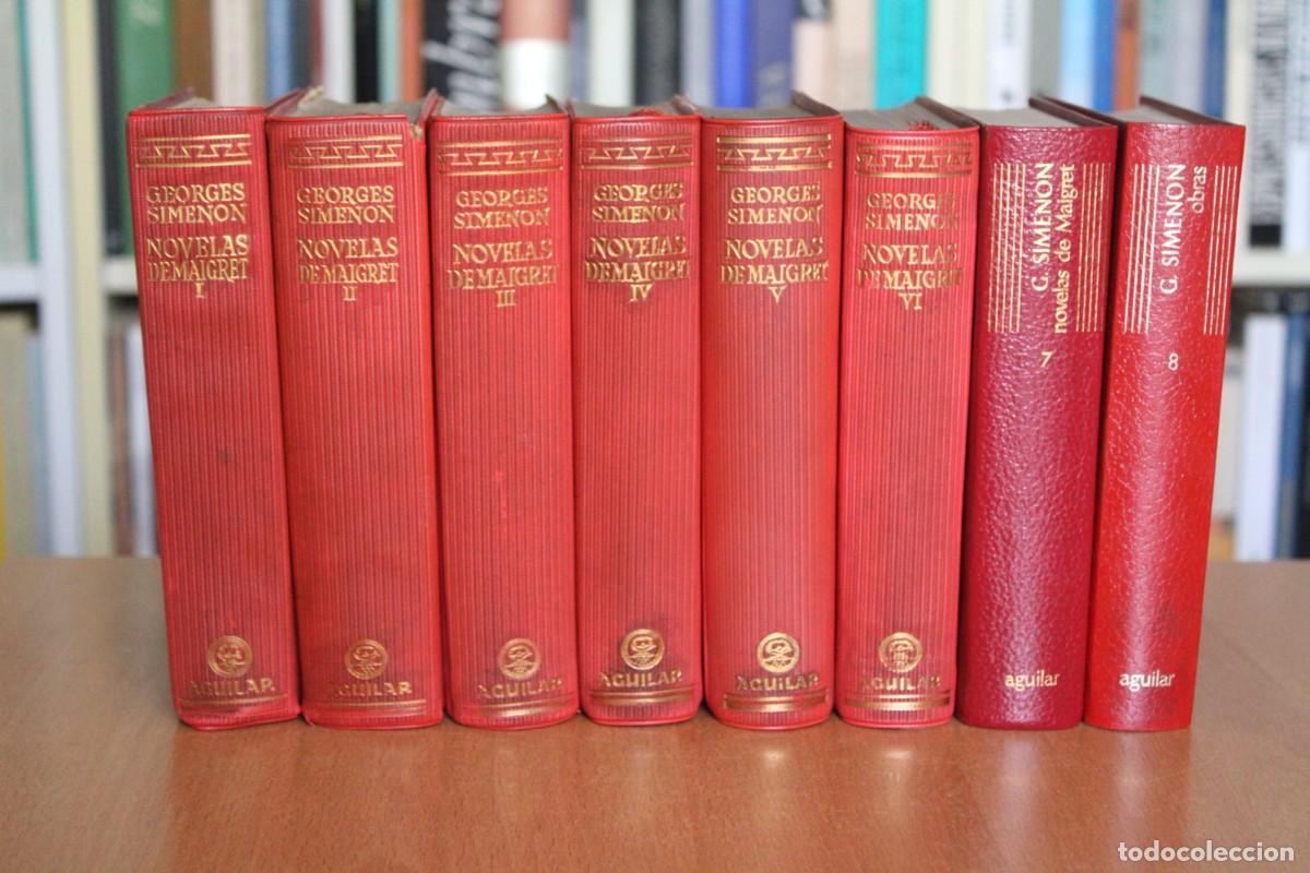Libros de segunda mano: Georges Simenon - Novelas de Maigret 8 tomos I II III IV V VI 7 8 - Aguilar