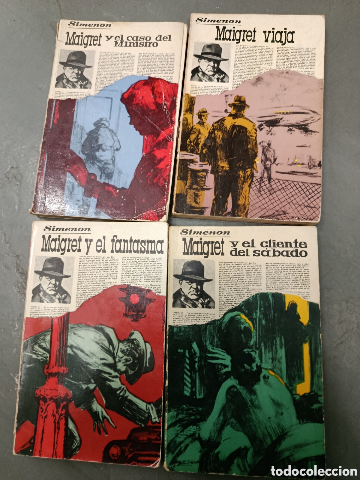 Livres d'occasion: Lote de 4 libros policiacos