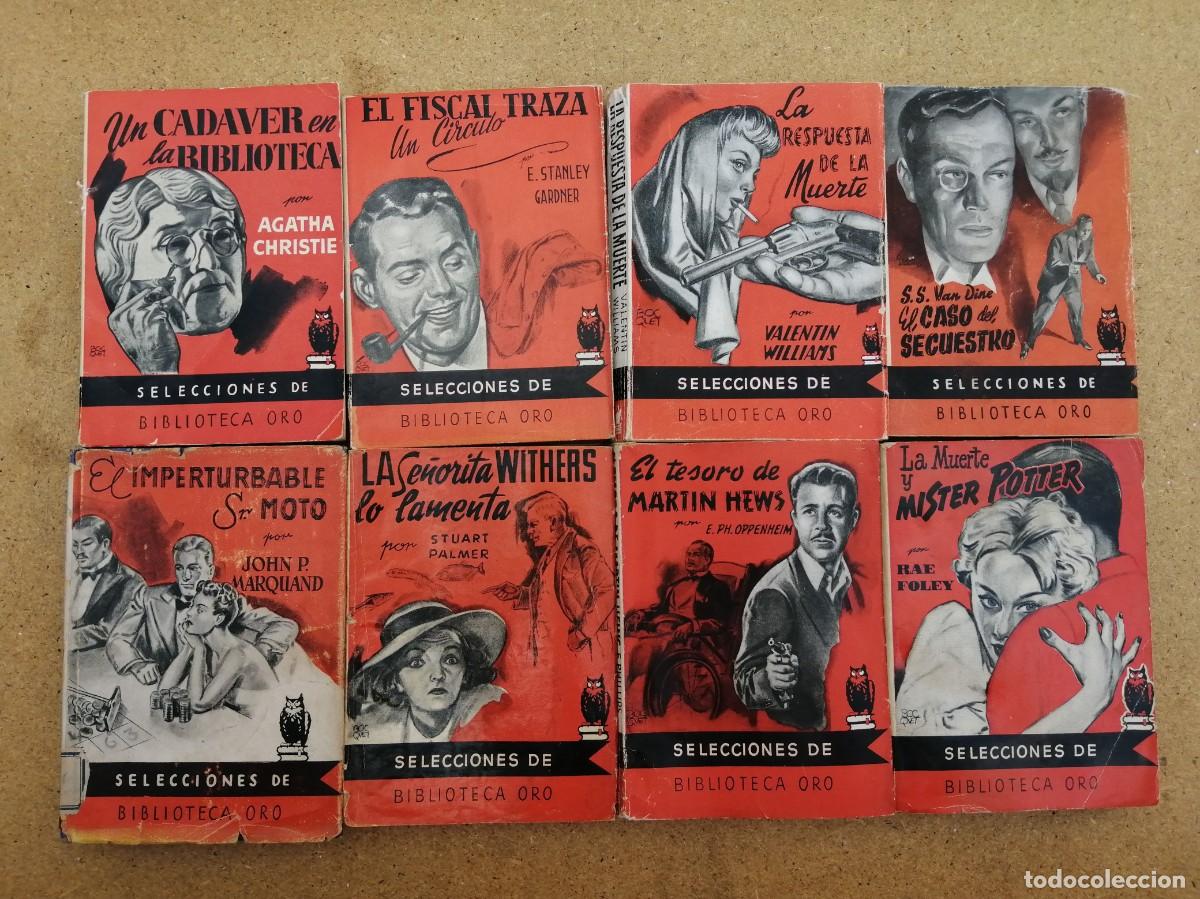 Libros de segunda mano: LOTE 8 NOVELAS POLICIACAS (UN CADAVER EN LA BIBLIOTECA - EL FISCAL TRAZA UN CIRCULO - ...)