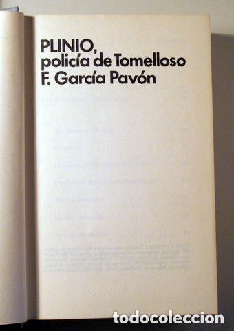 Libros de segunda mano: Garc&iacute;a Pav&oacute;n, Francisco - Plinio; Polic&iacute;a de Tomelloso (Discolibro, 1972)