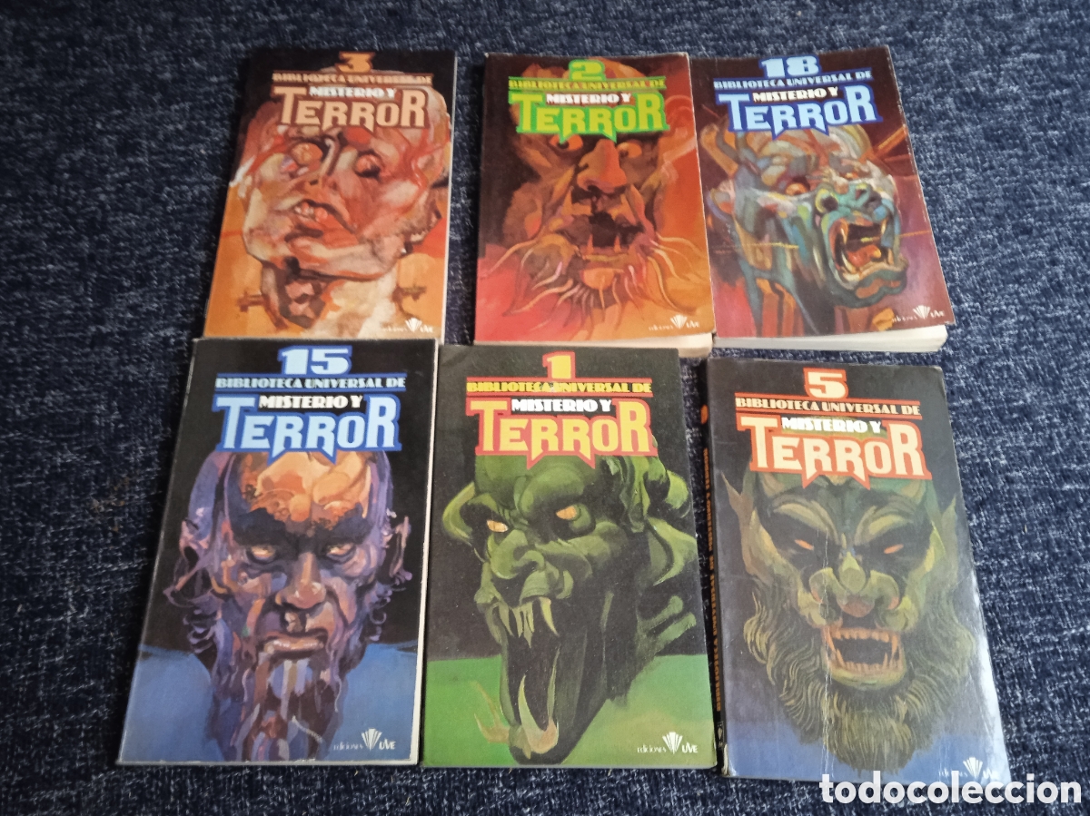 Libros de segunda mano: BIBLIOTECA UNIVERSAL DE MISTERIO Y TERROR -LOTE DE 6 EJEMPLARES -ED. EDICIONES UVE