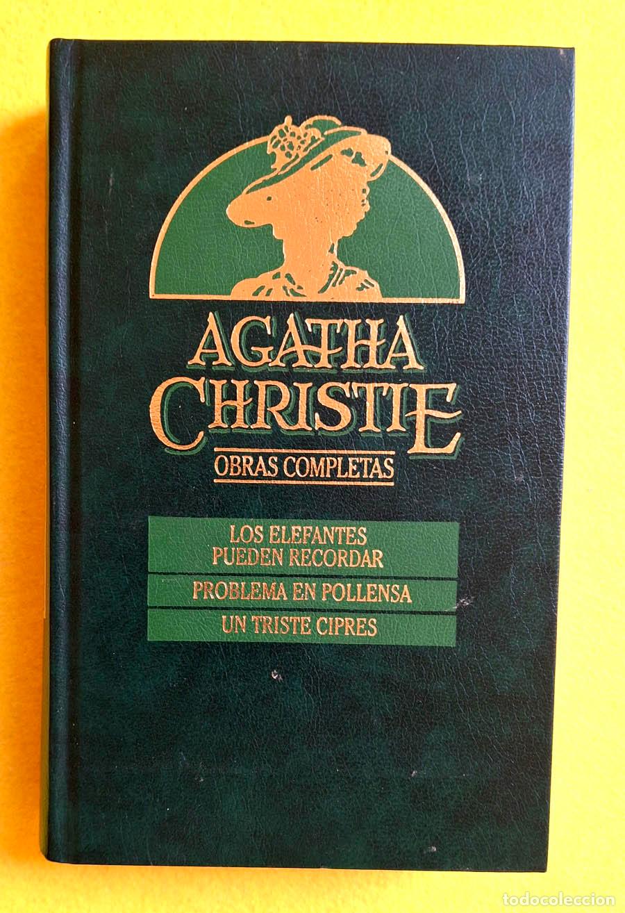 Libros de segunda mano: 22.- Los elefantes pueden recordar, Problema en Pollensa y Un triste cipr&eacute;s, Obras Completas de Agat