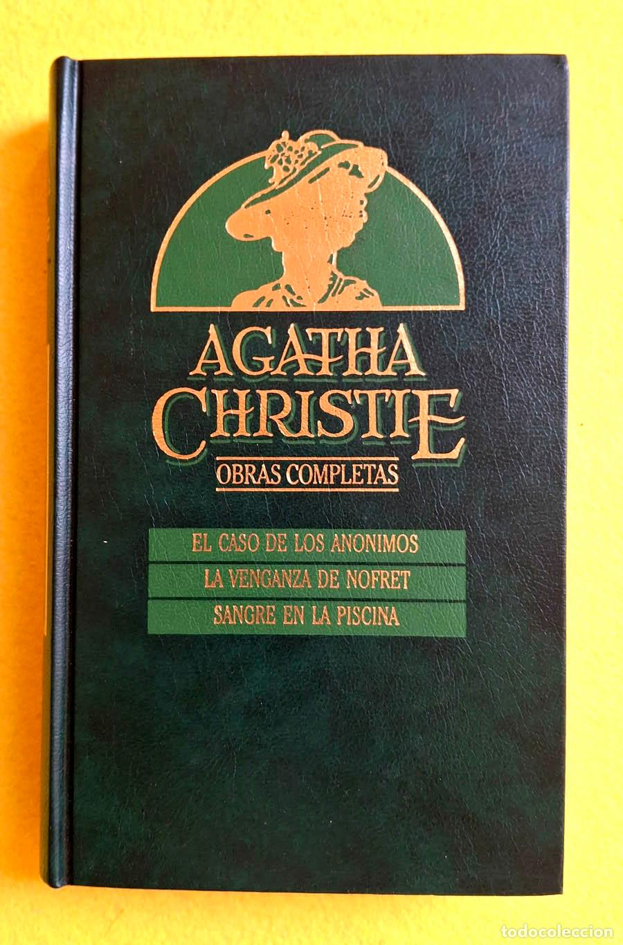 Libros de segunda mano: 20.- El caso de los an&oacute;nimos, La venganza de Nofret y Sangre en la piscina, Obras Completas de Agath