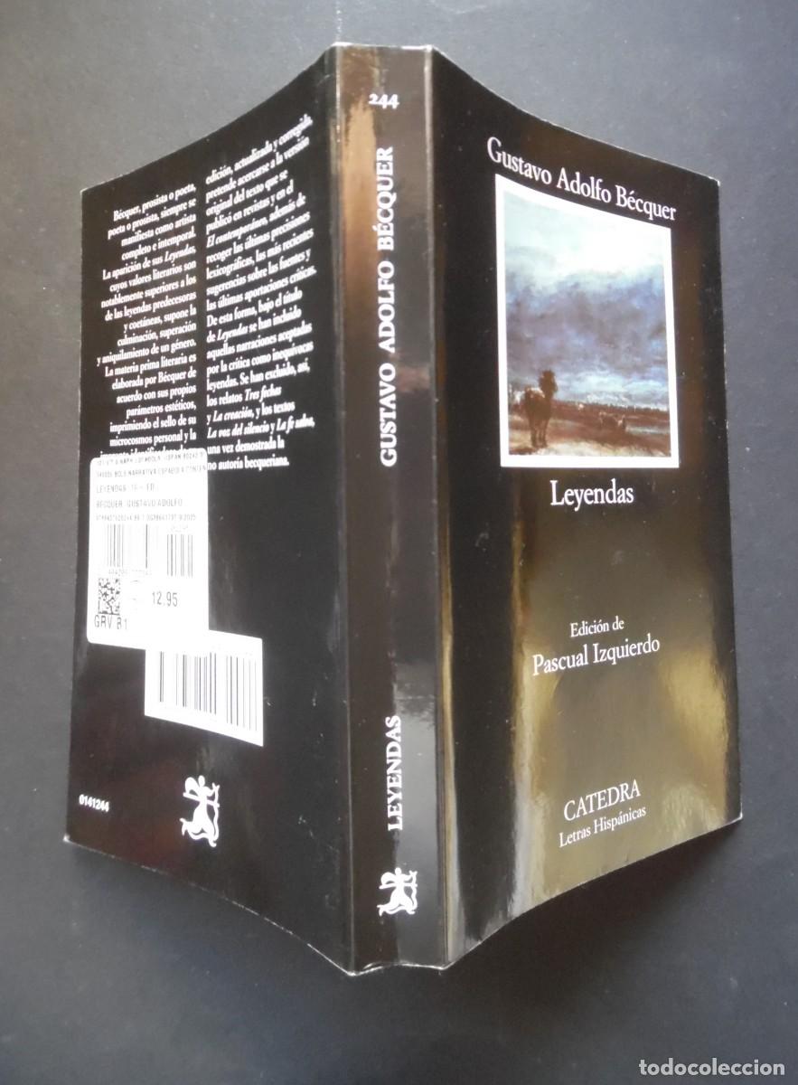 Libros de segunda mano: Leyendas, de Gustavo Adolfo B&eacute;cquer con estudio previo de Pascual Izquierdo. Terror y misterio