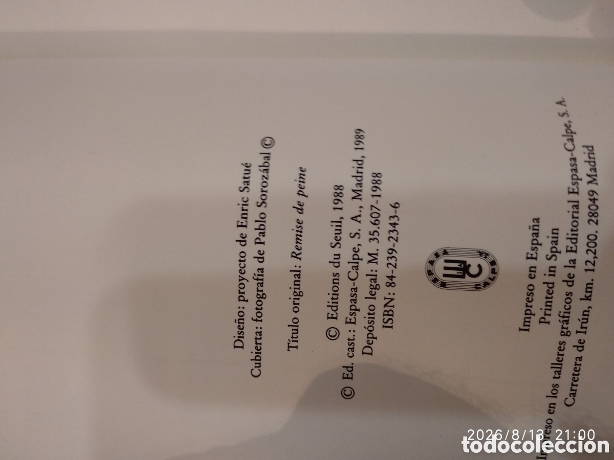 Libros de segunda mano: Exculpaci&oacute;n (Patrick Modiano) - Foto 12