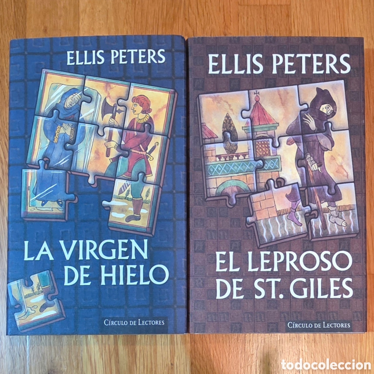 Libros de segunda mano: Ellis Peters: El leproso de Saint Giles y La virgen de hielo (Fray Cadfael 5 y 6, C&iacute;rculo Lectores)
