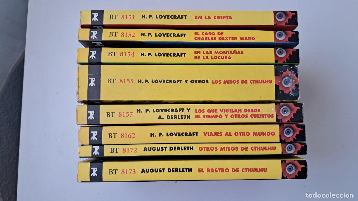 Livros em segunda m&atilde;o: Lote 8 libros Lovecraft y Derleth (Cthulhu rastro mitos dexter ward cripta viajes mundo...) Alianza